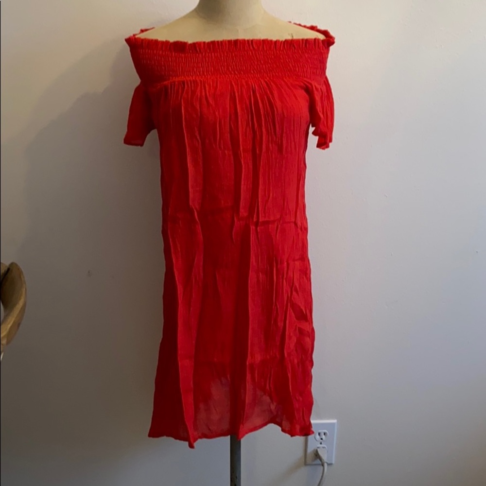 Off the Shoulder Red Dress